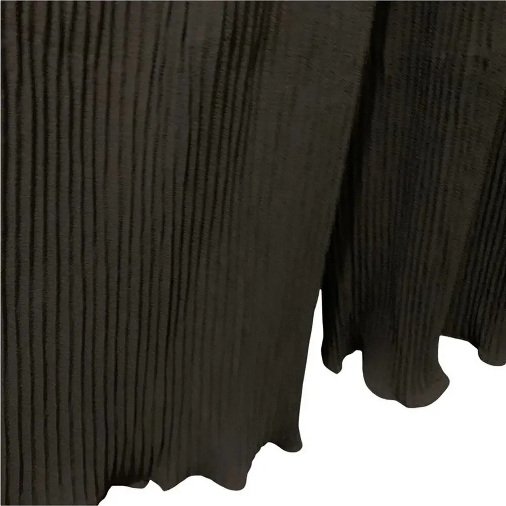 Qed London Culottes. Pleated black.‎ Size small. Tie front waist. - Picture 7 of 12